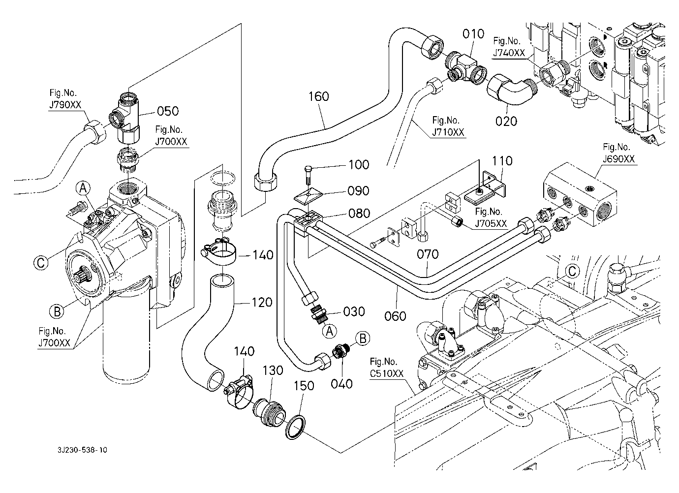 Axial Pump Piping [With Front Suspension] [With Lo