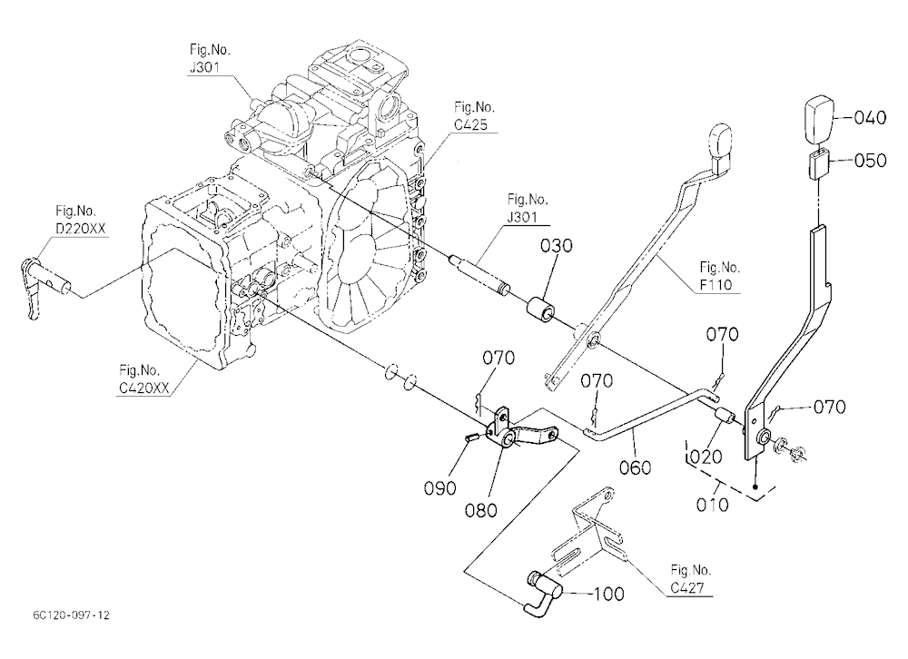 Pto Gear Shift Lever