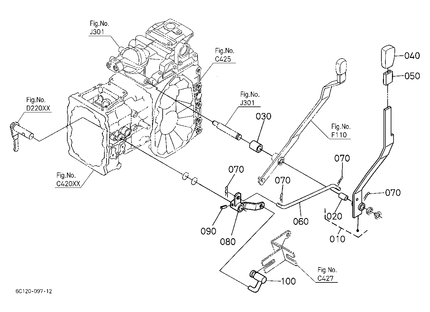Pto Gear Shift Lever