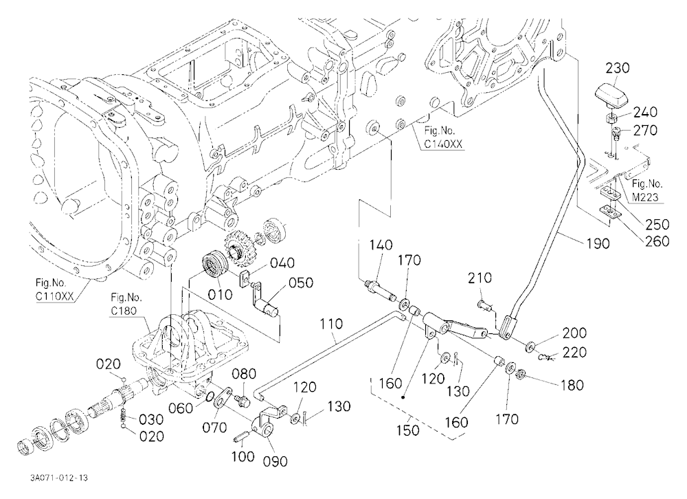 Front Wheel Drive Lever [Rops Type]