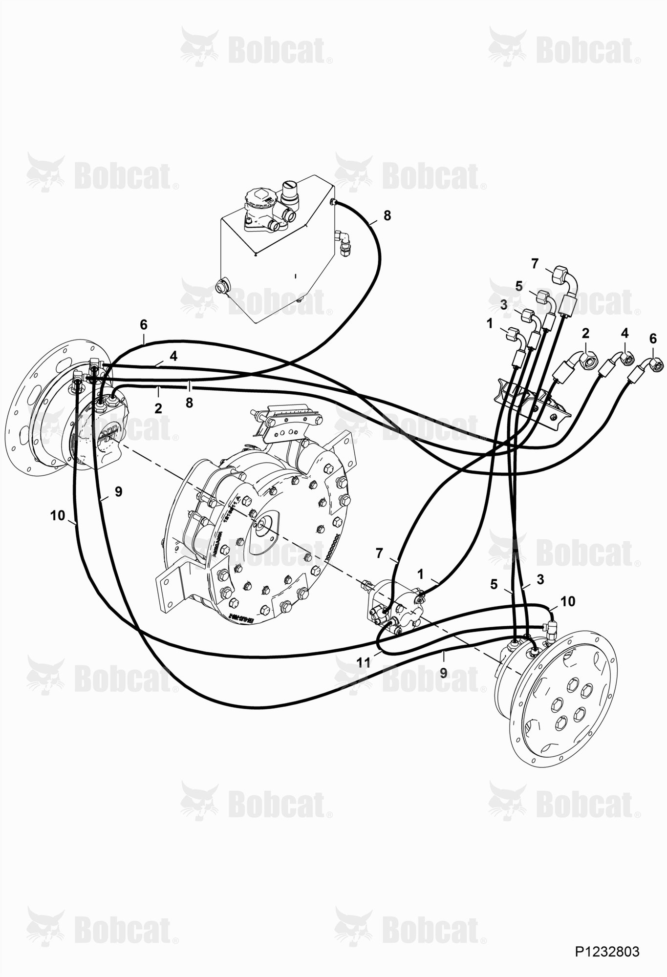 Hose - Drum Rear