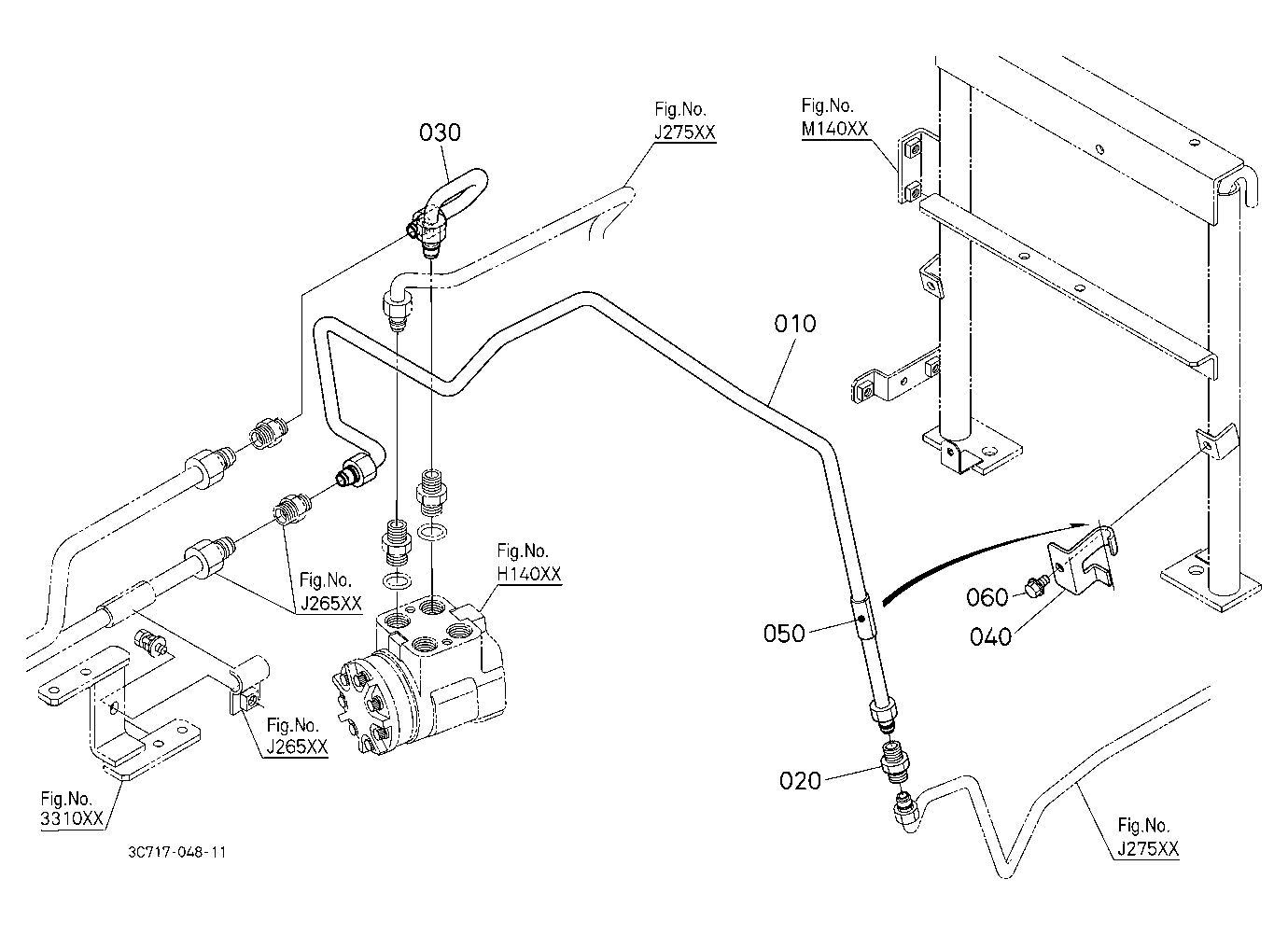 Hydraulic Oil Line (Shuttle/Controller)