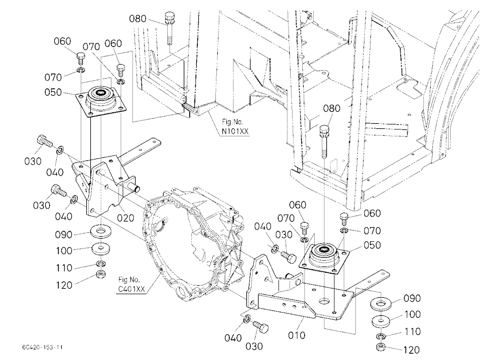 Cab Kit 8 (Cab Bracket Front) (W/G.No.B7075) [Opti