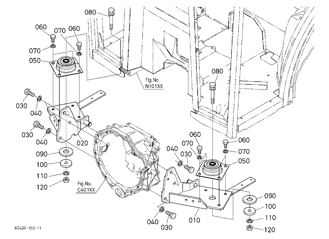 Cab Kit 8 (Cab Bracket Front) (W/G.No.B7075) [Opti