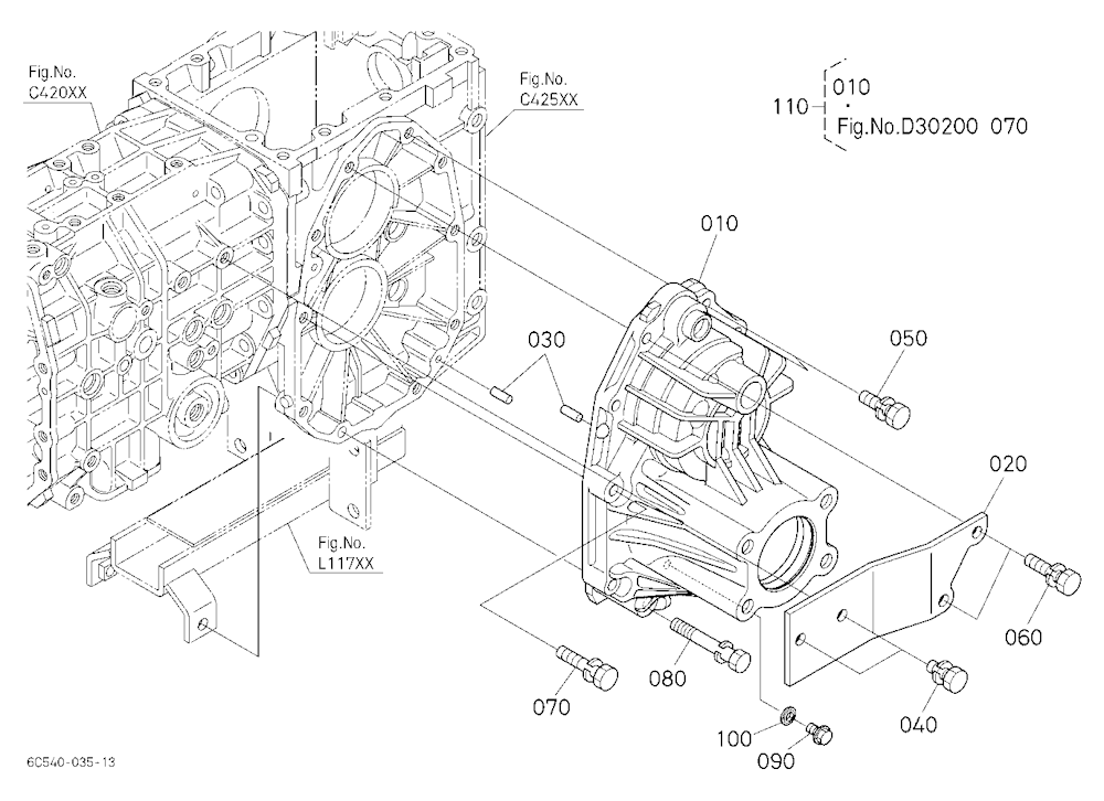 Rear Axle Case Lh