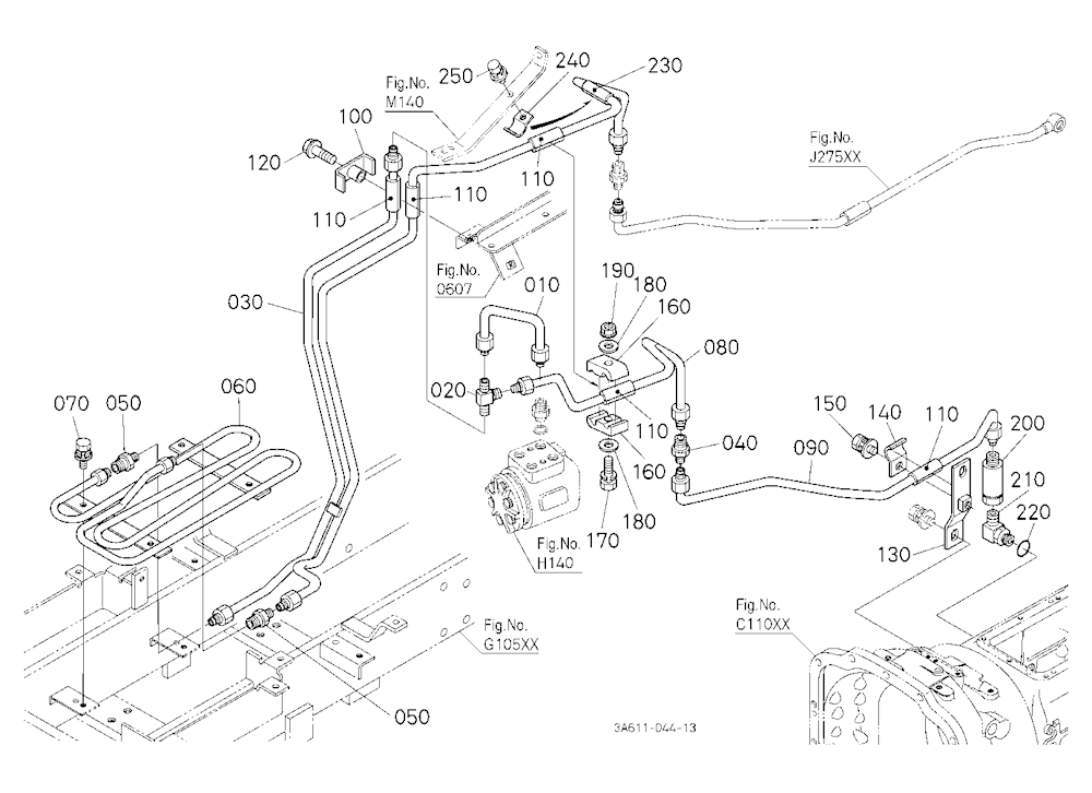 Hydraulic Oil Line (Steering/Pto)