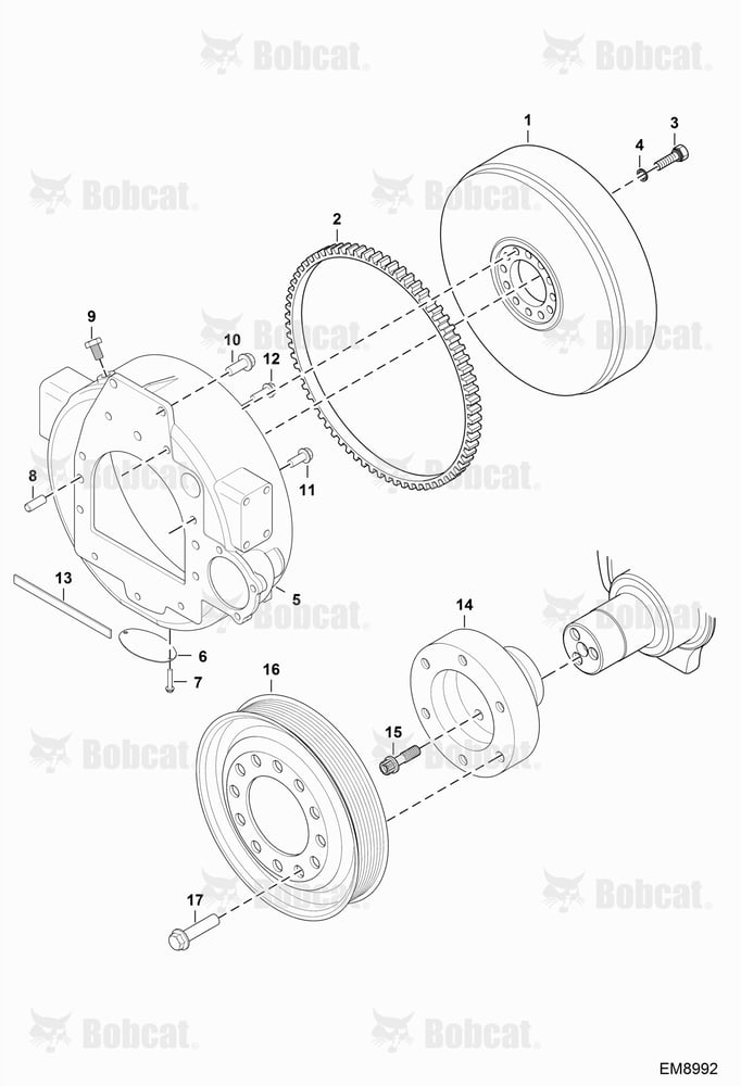 Flywheel & Drive Pulley
