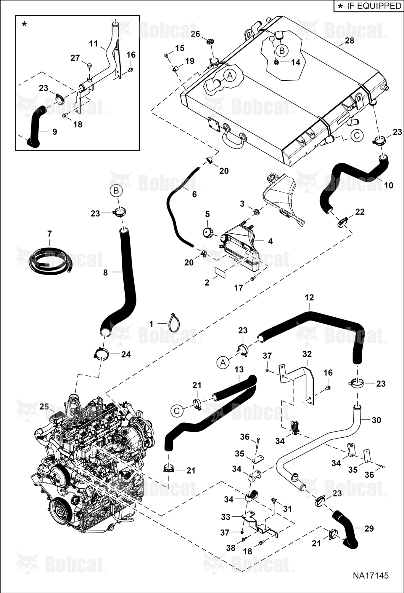 Engine & Attaching Parts (Radiator Water Exchanger)