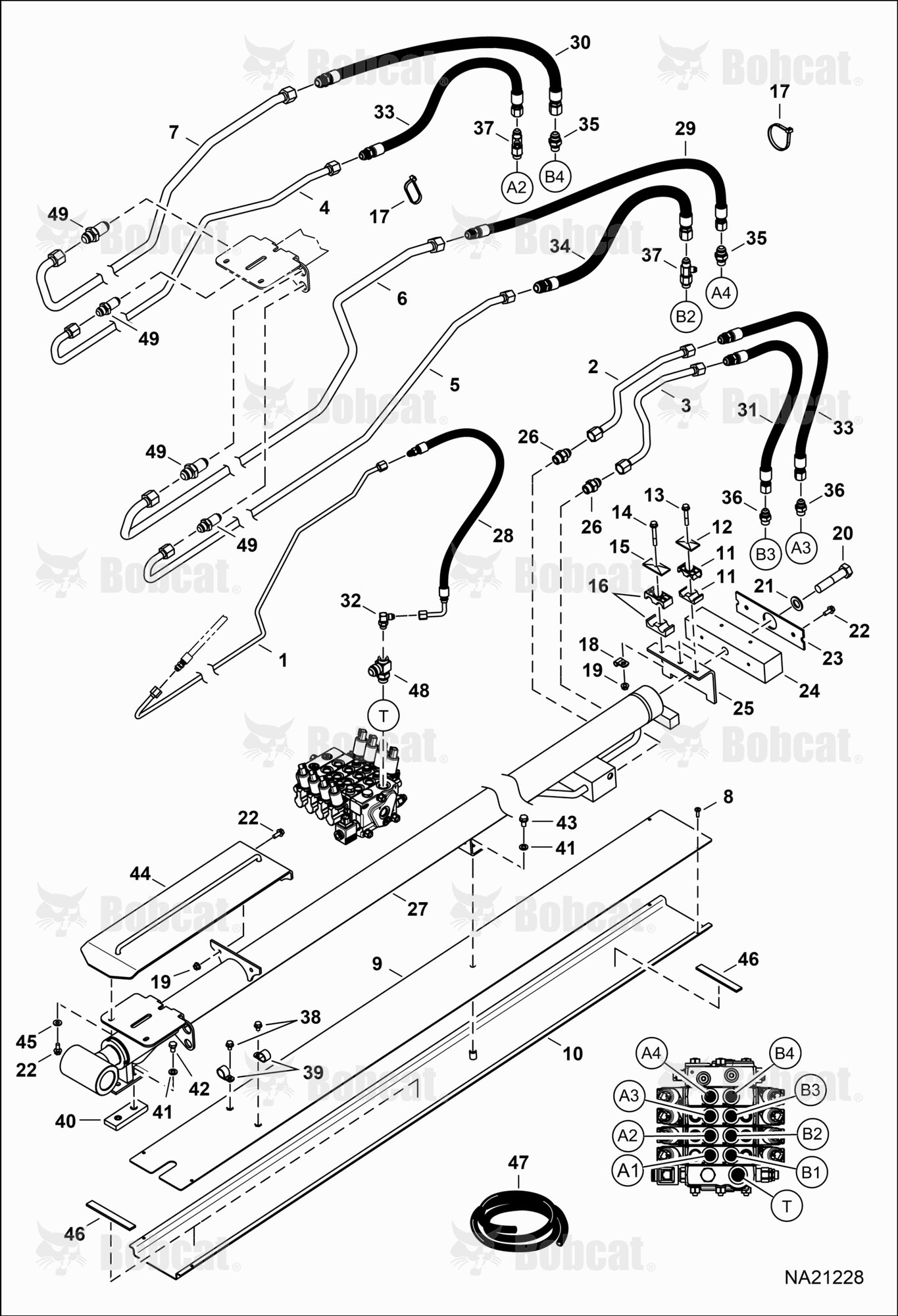 Hydraulic Circuitry (Outer Boom)