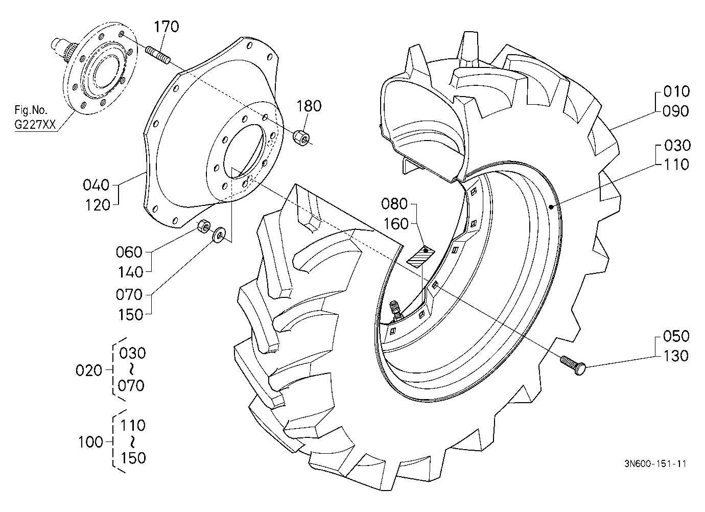Front Wheel (14.9R24)
