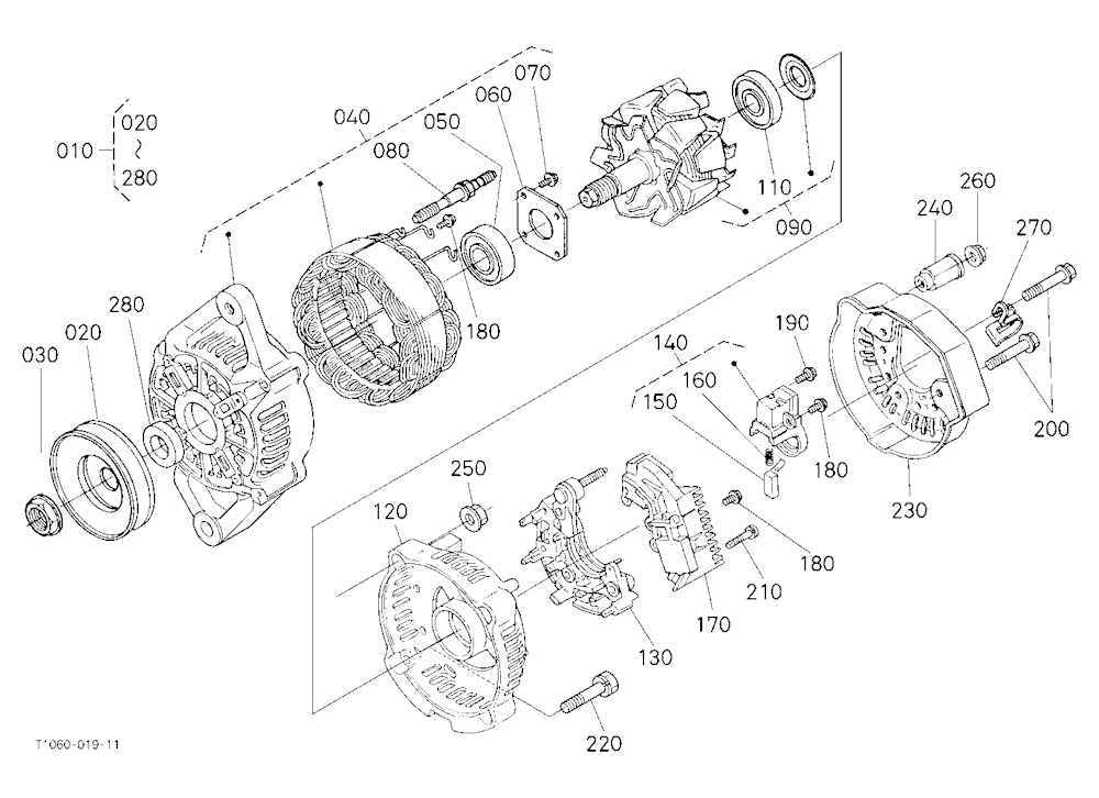 Heater Kit (Alternator) [Component Parts] [A] [Opt