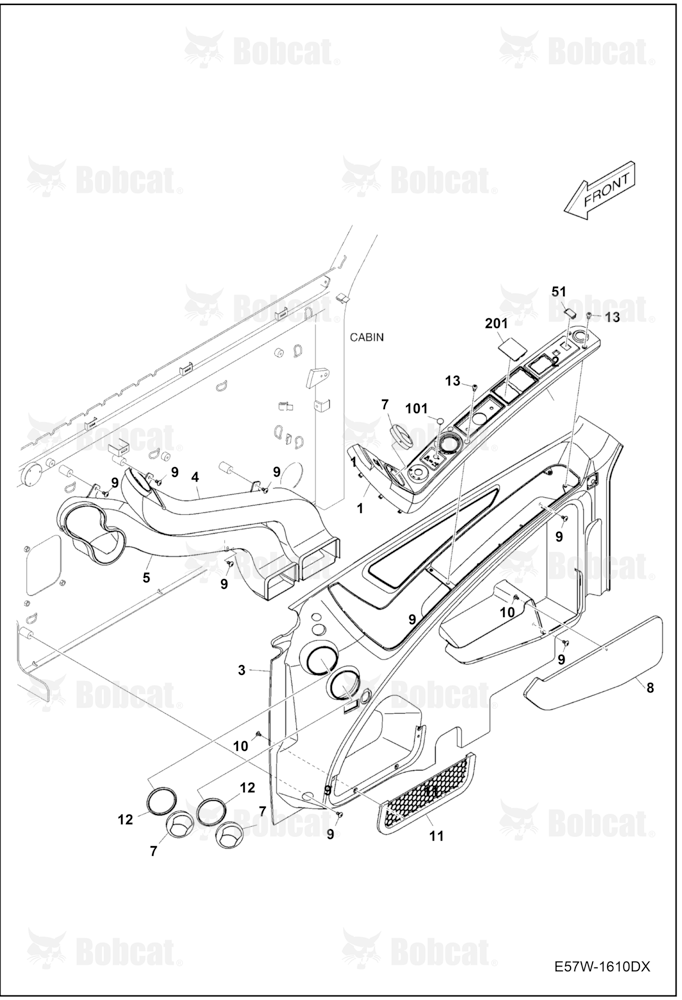 Air Conditioning (Side Cover & Ducts)