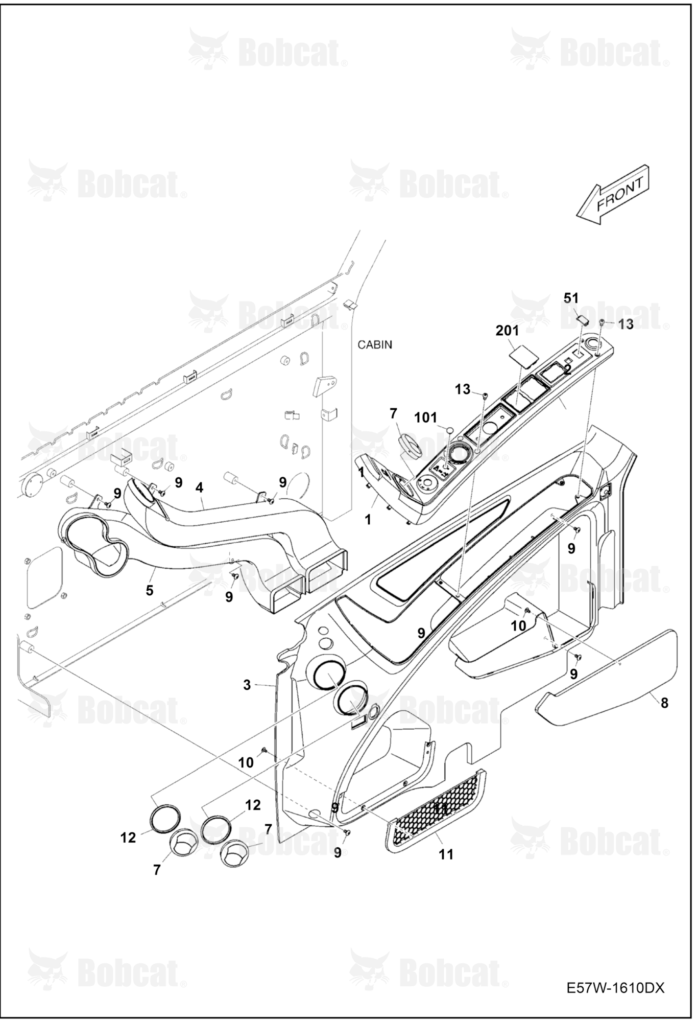 Air Conditioning (Side Cover & Ducts)