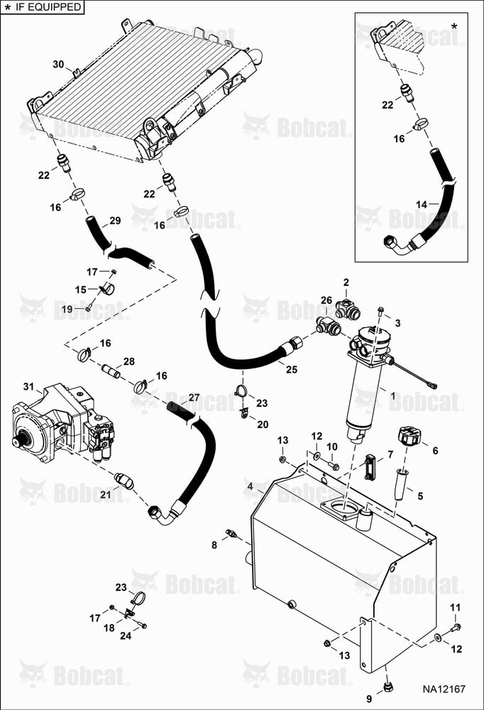 Hydrostatic Circuitry (Oil Cooler, Tank & Filter)