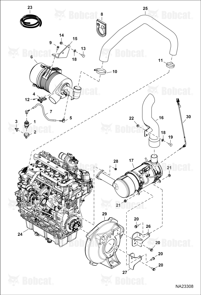 Engine & Attaching Parts (Air Cleaner & Muffler)