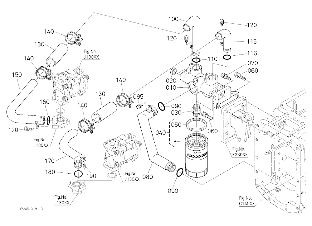 Hydraulic Pipe (Suction)