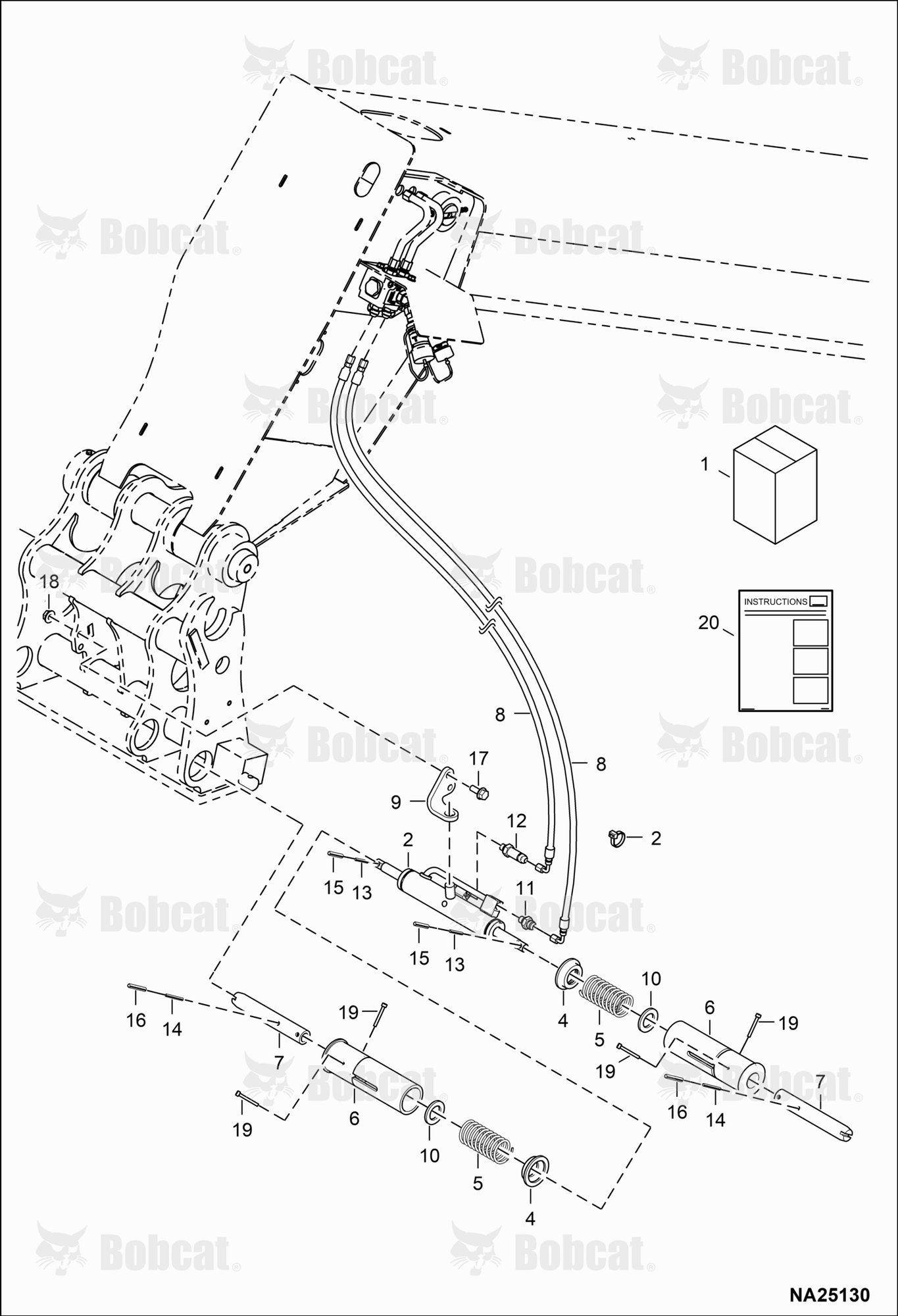 Power Attachment Lock Kit (Manitach)
