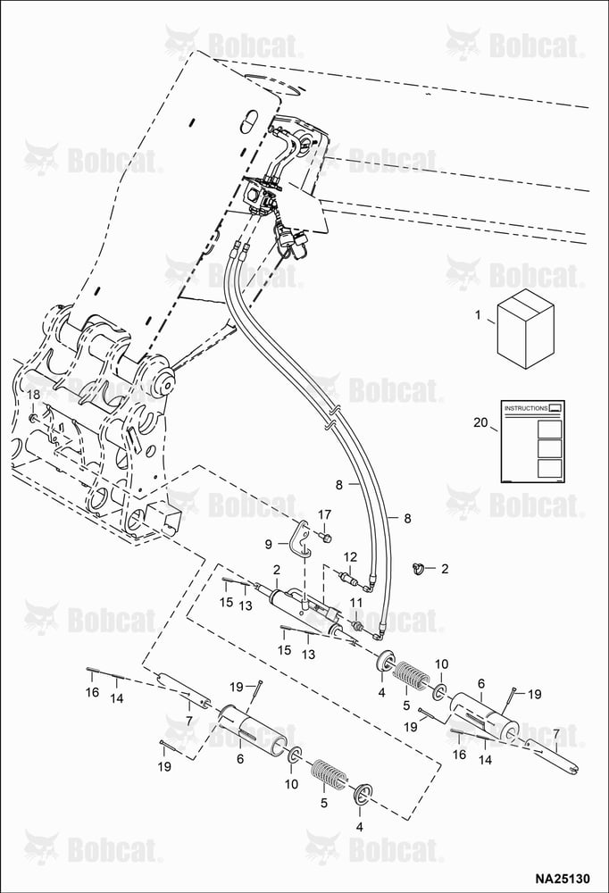 Power Attachment Lock Kit (Manitach)