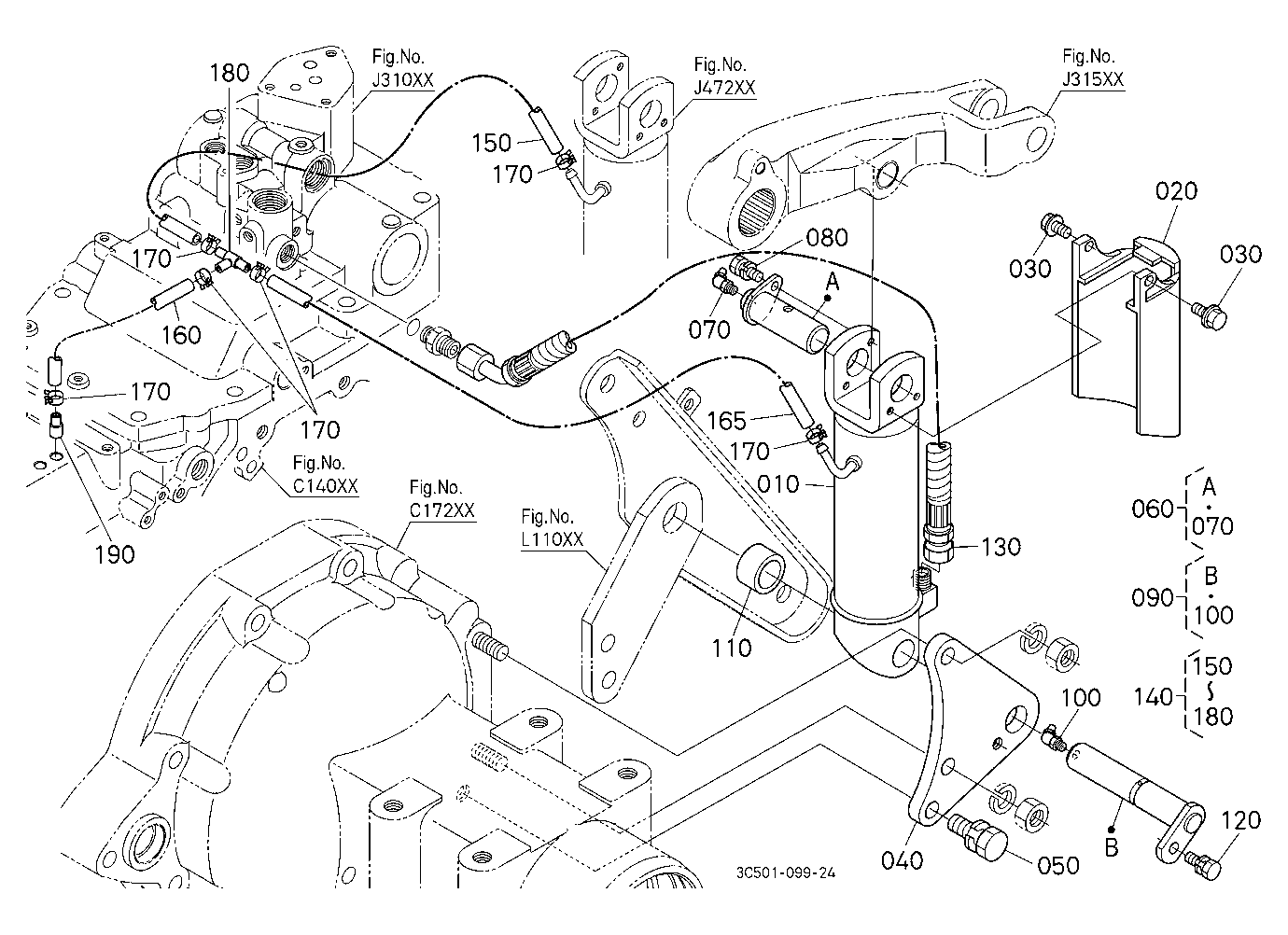 3P-Lift Assist Cylinder Lh