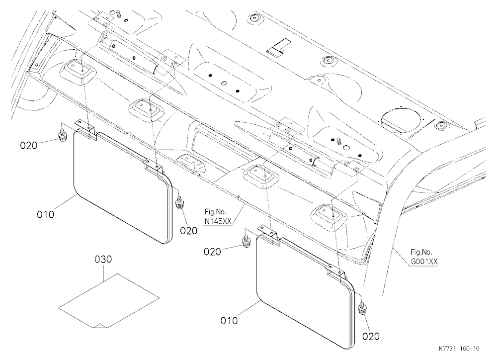 Sun Visor Kit (W/G No.V5286) [Option]