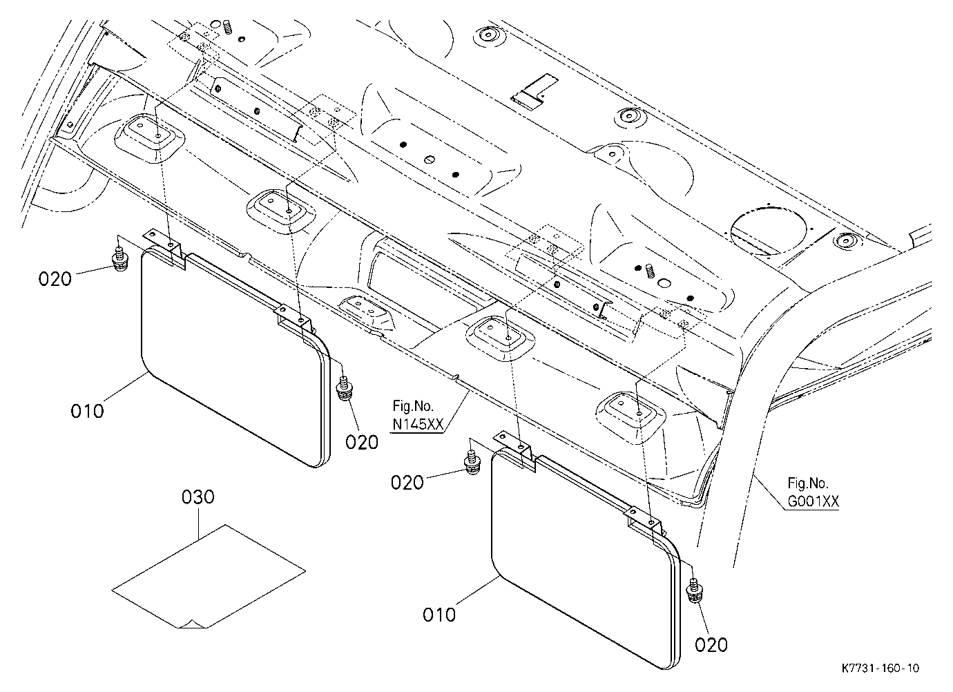Sun Visor Kit (W/G No.V5286) [Option]