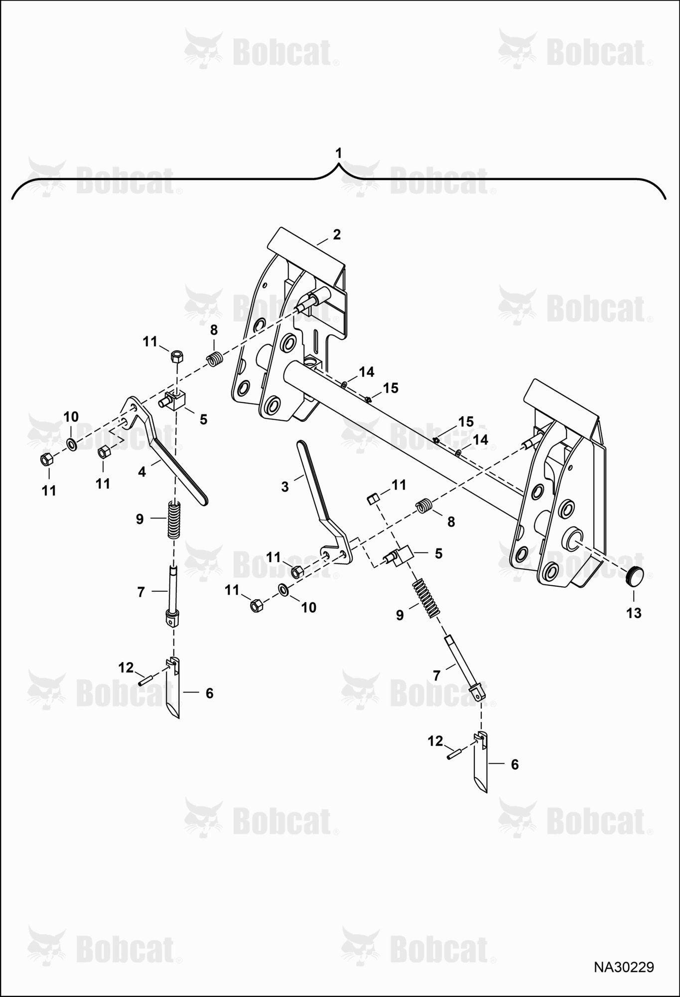 Tractor Loader FL9-2 (Coupler Assembly)  B6G800101 & Above