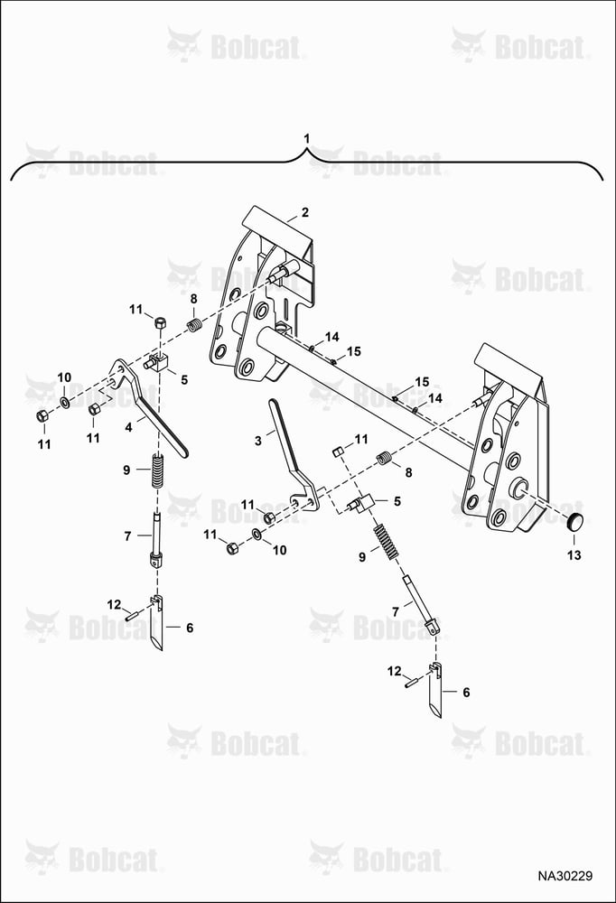 Tractor Loader FL9-2 (Coupler Assembly) B6G800101 & Above