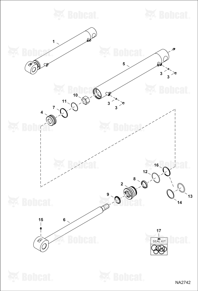Clamp (Hydraulic Cylinder) (38,1 mm) (1.5" DIA Rod) AJ5L00101 & Above