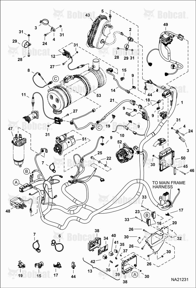 Engine Electrical Circuitry (Harness)