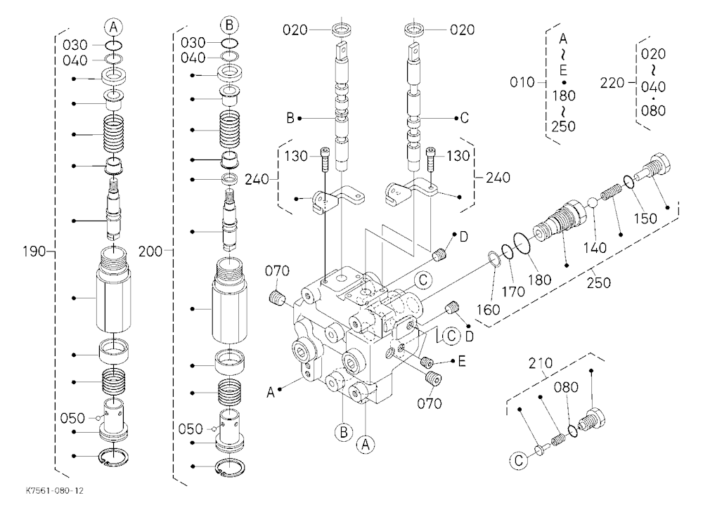 Remote Control Valve [Component Parts] [Rtv900T]