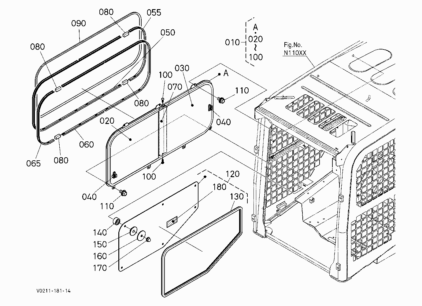 SIDE WINDOW (RH) [EXCEPT HIGH FLOW]