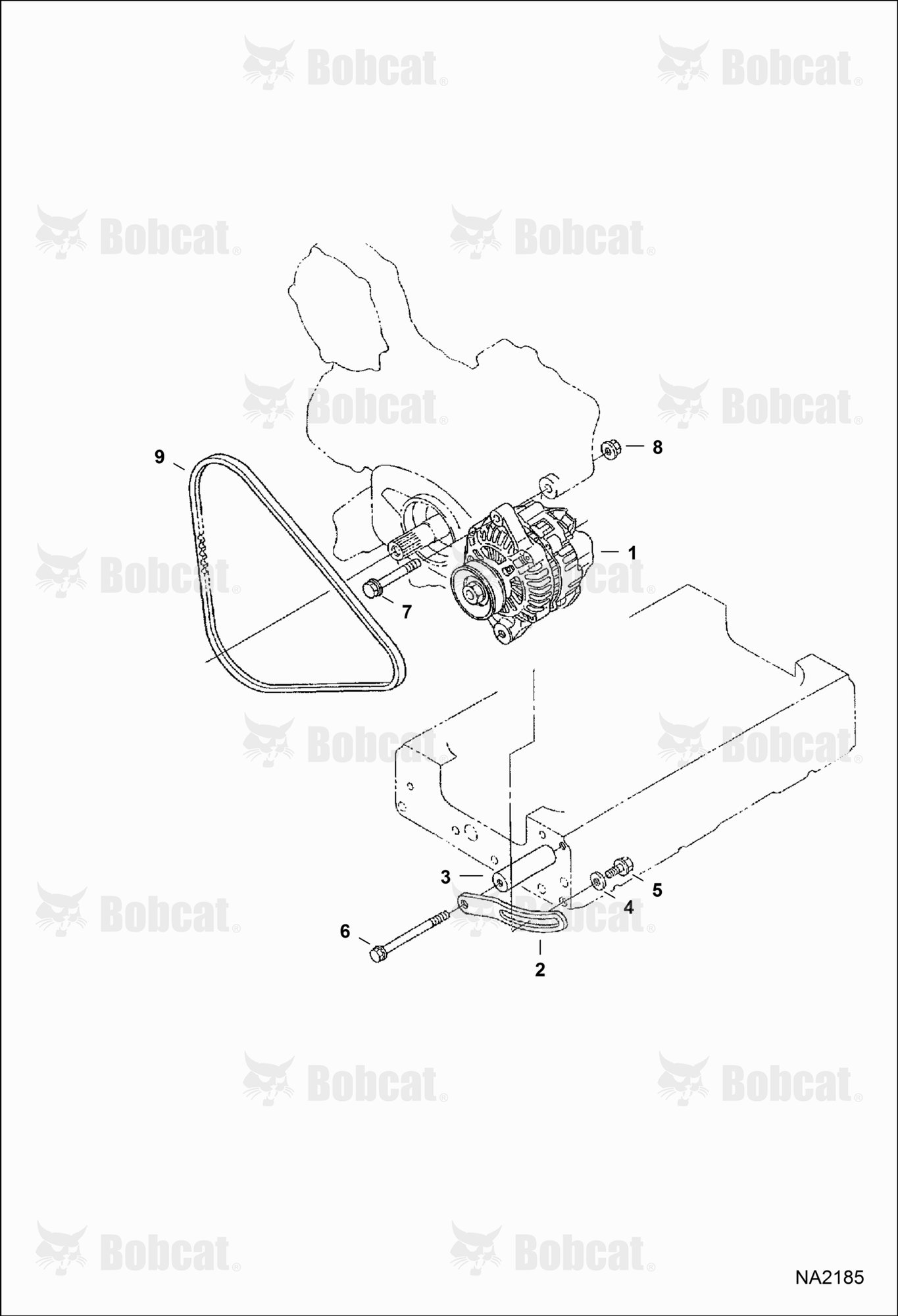 Alternator and Pulley (Kubota)
