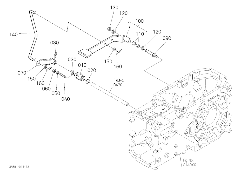 Rear Differential Lock Pedal [Rops Type]