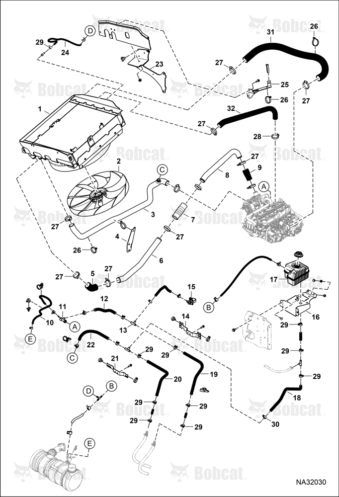 Cooling System B69621001 - B69621050
