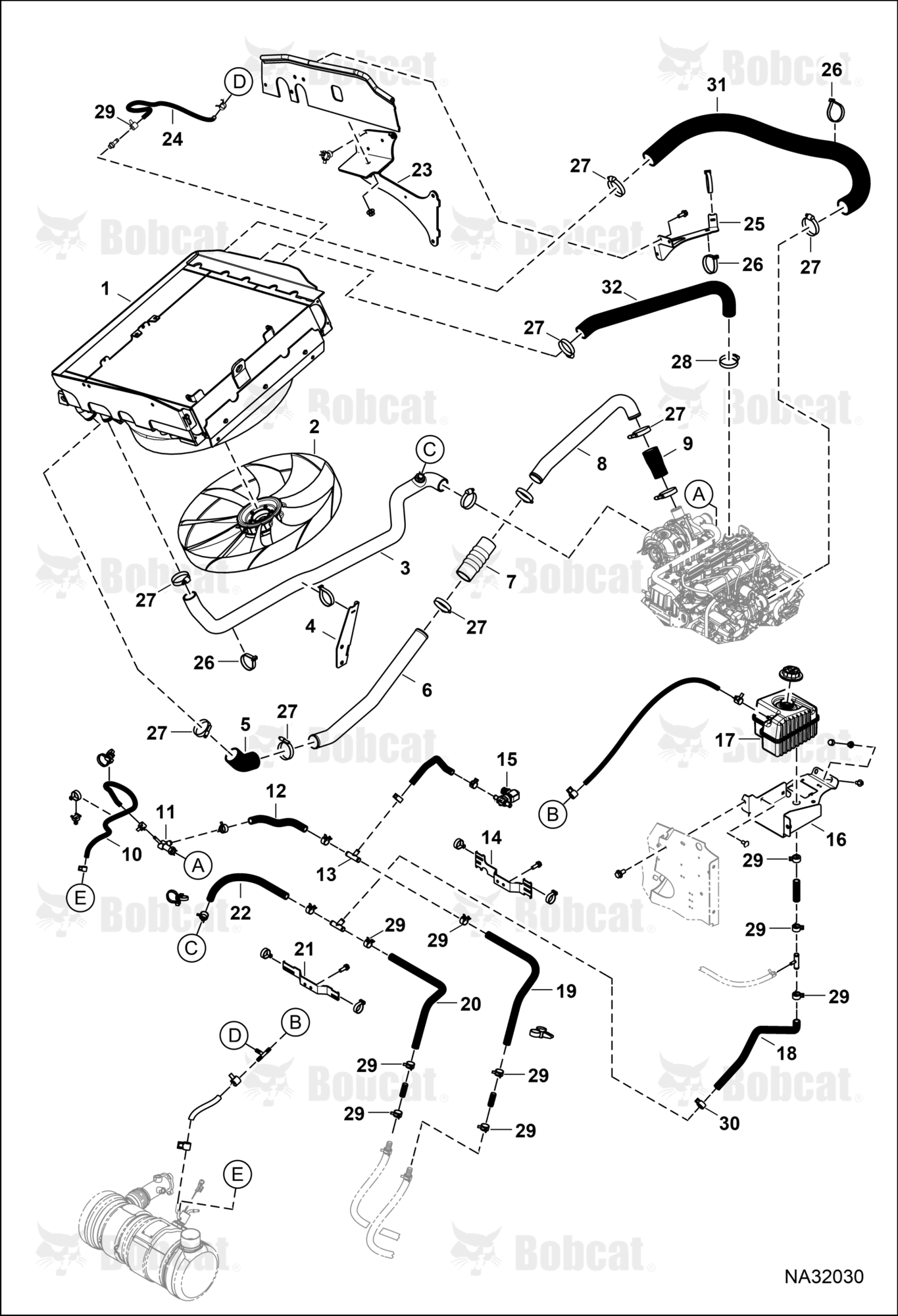 Cooling System  B69621001 - B69621050