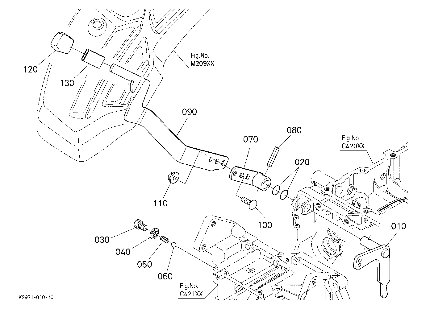 Front Wheel Drive Lever