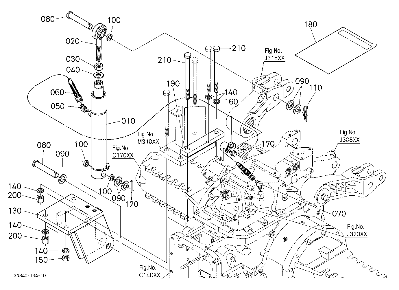 Assist Cylinder Kit Rh (W/G No.M9269B) [Option]