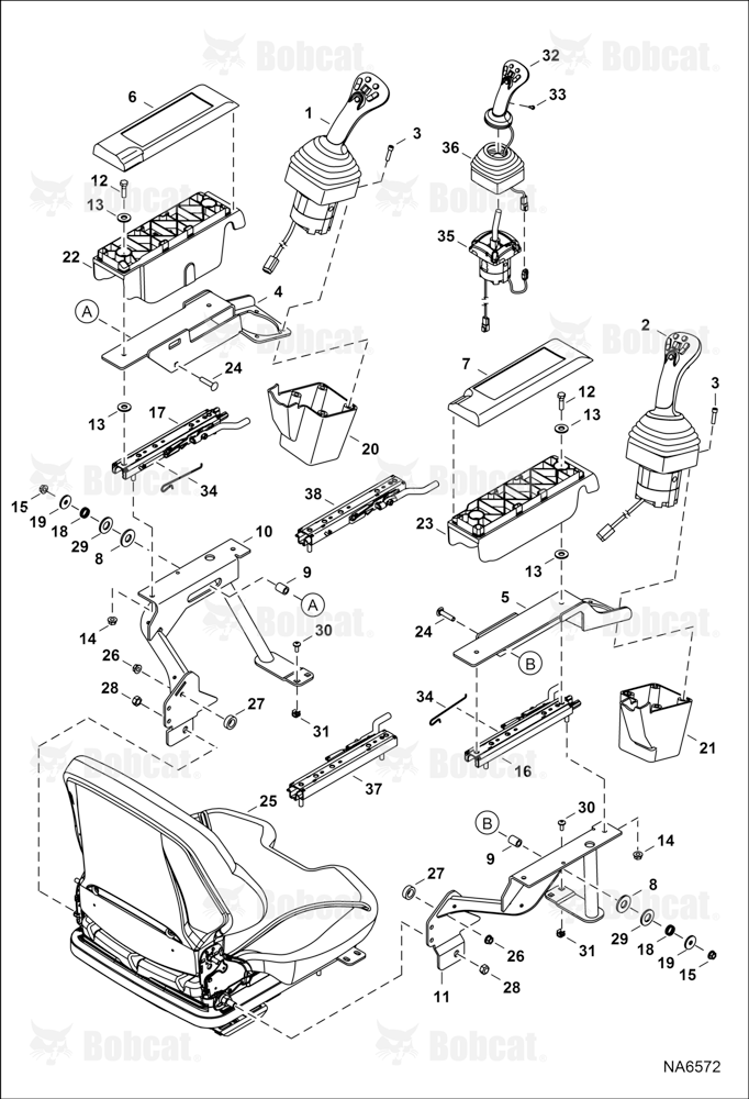 Controls Electrical (SJC) (Armrest Assembly) A3NM11001 - A3NM11005, AZN911001 & Above