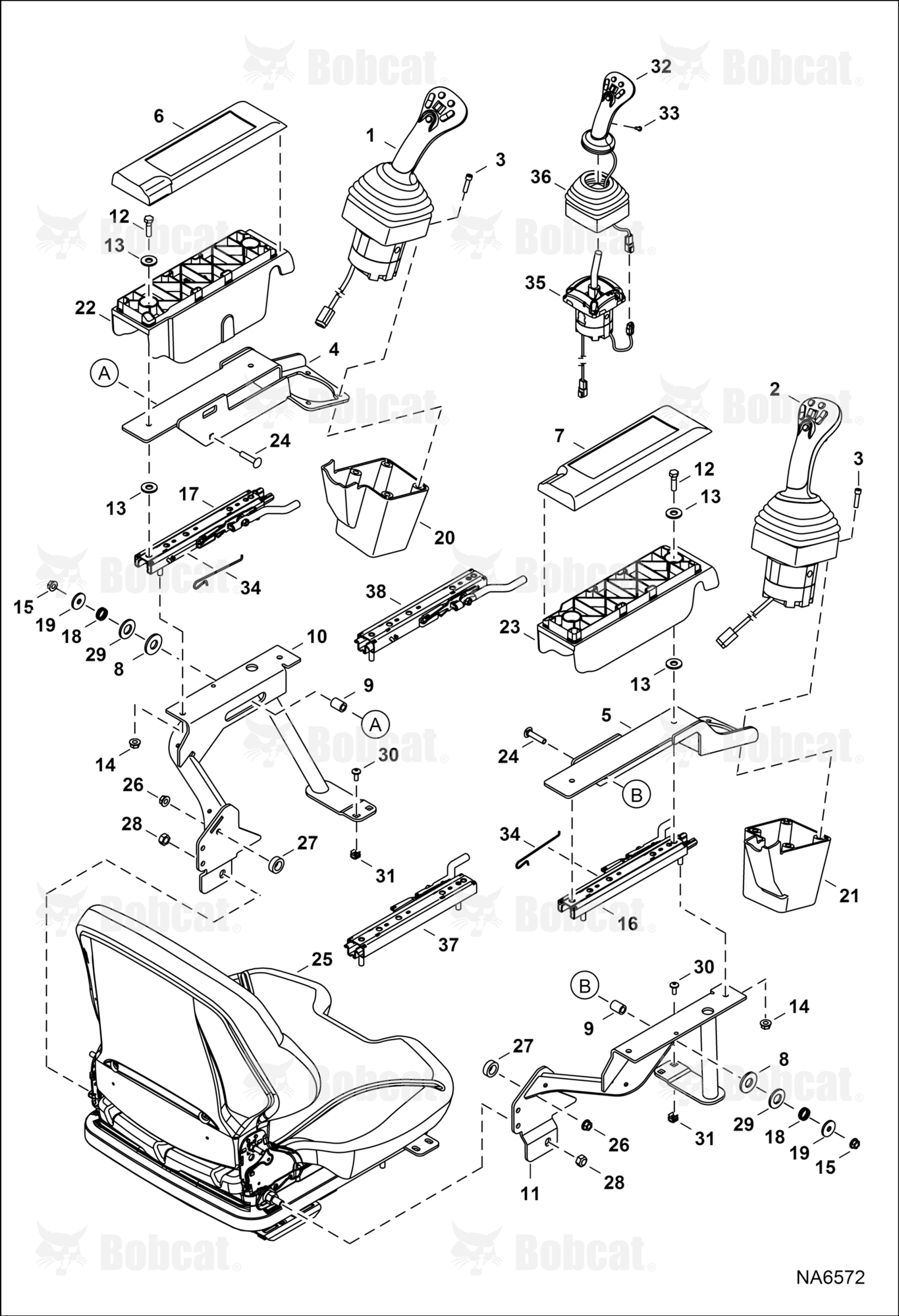 Controls Electrical (SJC) (Armrest Assembly)  ANMP11001 - ANMP11005, AZNE11001 - AZNE11150