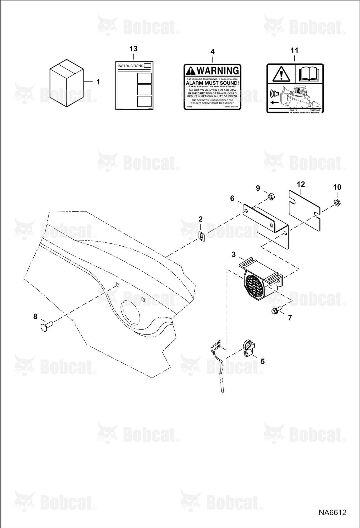 BACK-UP Alarm Kit (Selectable Joystick Controls)