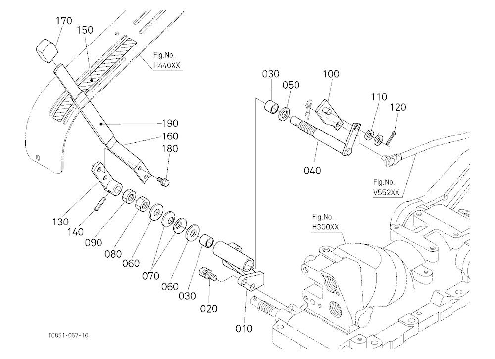Draft Control Lever (With Draft) (W/G No.Mx6884) [