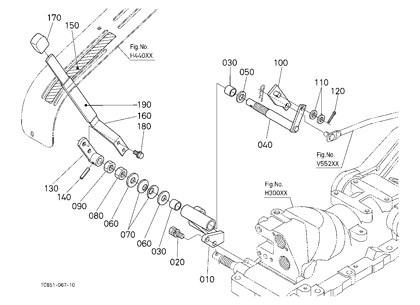 Draft Control Lever (With Draft) (W/G No.Mx6884) [