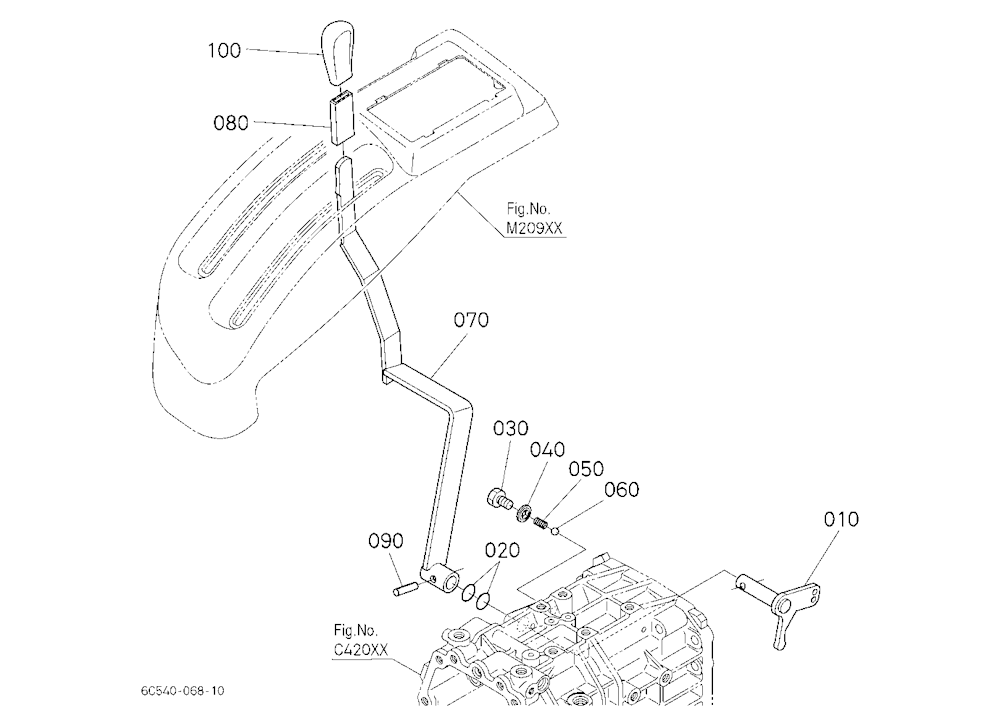 Front Wheel Drive Lever