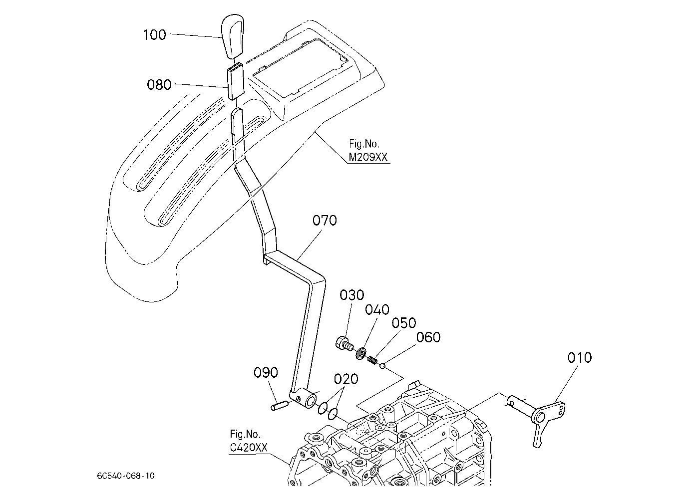 Front Wheel Drive Lever
