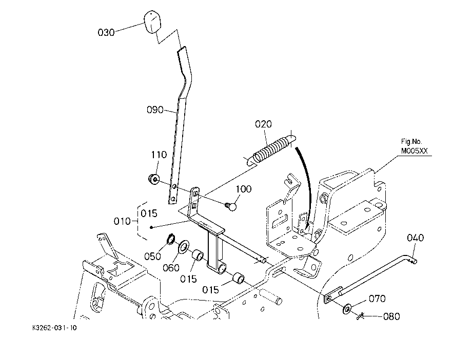 Pto Gear Shift Lever