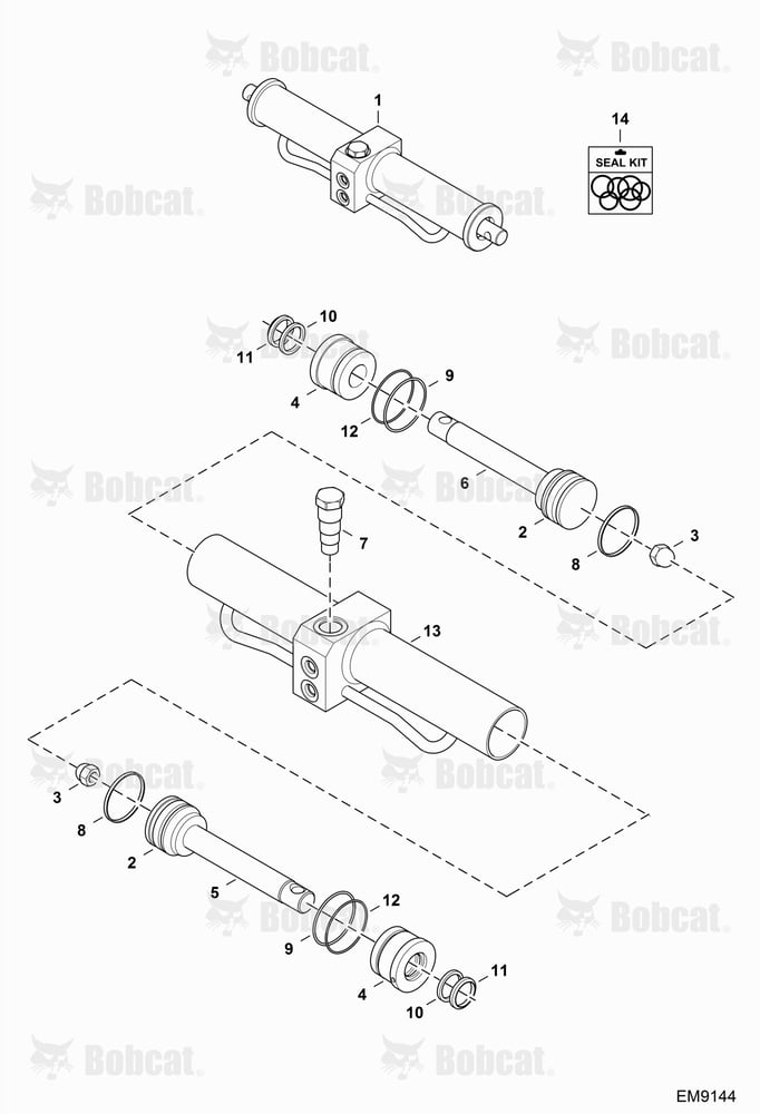 Power Attachment Lock (Quicktach) (Cylinder)