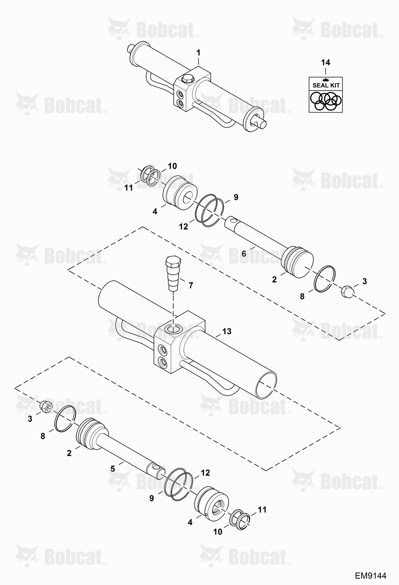 Power Attachment Lock (Quicktach) (Cylinder)