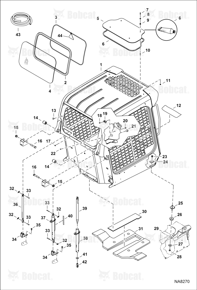 Operator CAB (Gas Spring) B3GZ11001 - B3GZ11277
