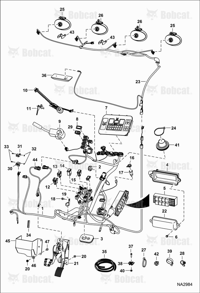 CAB Electrical Circuitry (Metal Covered Pedal Assembly)