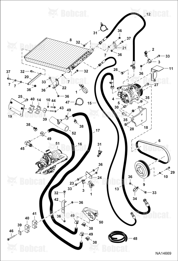 Engine & Attaching Parts (Heat & A/C Components)